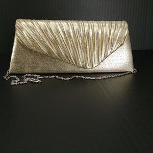 Angle Pleated Flap Gold